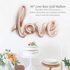 ballon love rose gold